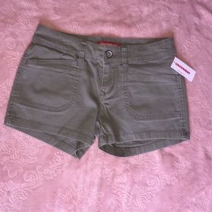 Olive green shorts